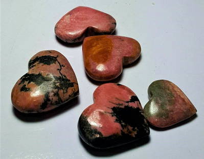 Rhodonite Hearts: Rhodonite Hearts Shipping: $23.00. Shipping rates are determined by Parcel weight and destination.