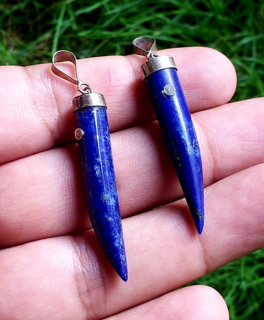 Royal Blue Lapis Paired Pendants (1 of 1)