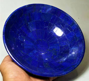 Lapis Lazuli Bowl - 895 Grams: Lapis Lazuli Bowl - 895 GramsShipping Rate: $70.00 .shipping rates are determined by Parcel weight and destination.Combined shipping: We offer combine shipping on multiple items purchased to reduce