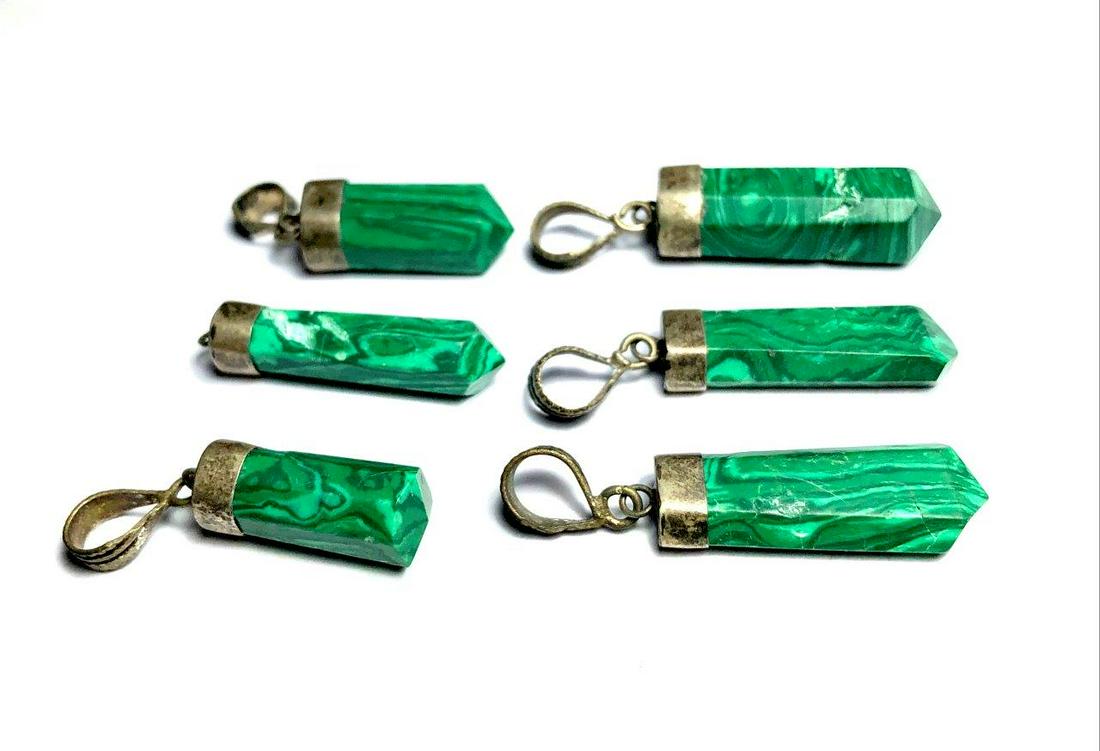 Malachite Pendant, 925 Sterling Silver Pendants Malachite: Malachite Pendant, 925 Sterling Silver Pendants Malachite Trapezoid Pendants Shipping: $23.00. Shipping rates are determined by Parcel weight and destination.