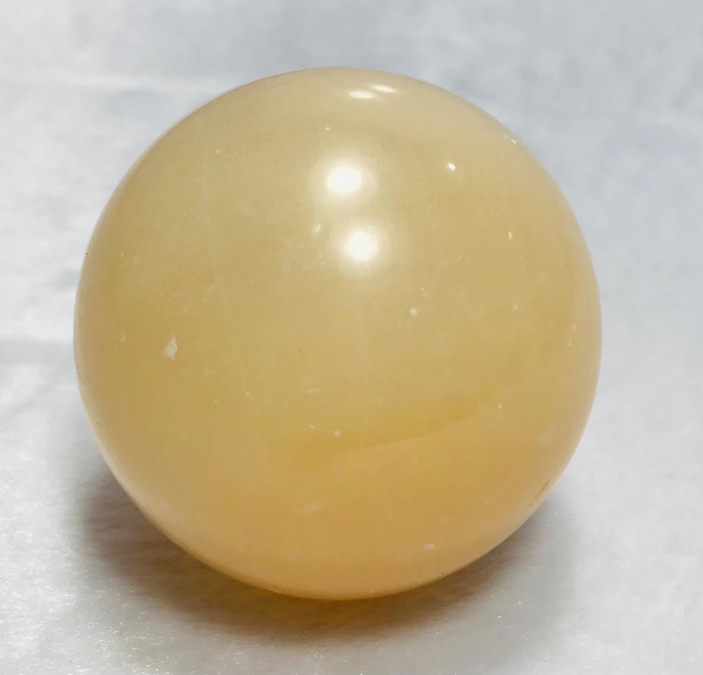 Healing Honey Calcite Sphere - 316.7G (1 of 5)