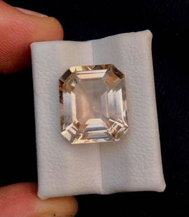 Beautiful Topaz Asscher Cut - 7.40 Carats: Beautiful Topaz Asscher Cut - 7.40 Carats - 12X11X7 mmShipping Rate: $15.00 .shipping rates are determined by Parcel weight and destination.Combined shipping: We offer combine shipping on multiple