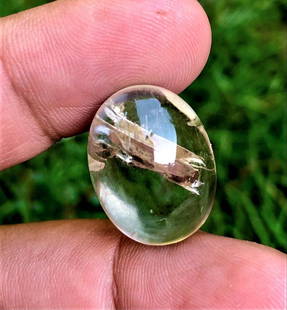 19 Carats Rutiled Quartz Cab: 19 Carats Rutiled Quartz Cab - 20X15X9 mm Shipping: $23.00. Shipping rates are determined by Parcel weight and destination.