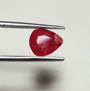 Pear Shaped Natural Ruby -1.40 Carats: Pear Shaped Natural Ruby -1.40 Carats - 8X7X4 mm Shipping: $23.00. Shipping rates are determined by Parcel weight and destination.