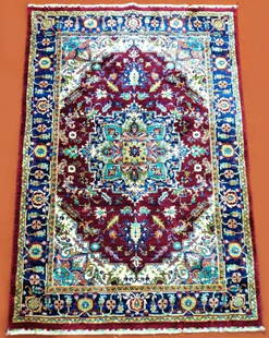 Mazari Wool Rug: Mazari Wool Rug 5'X8'Shipping rates are determined by Parcel weight and destination.Combined shipping: We offer combine shipping on multiple items purchased to reduce shipping cost.