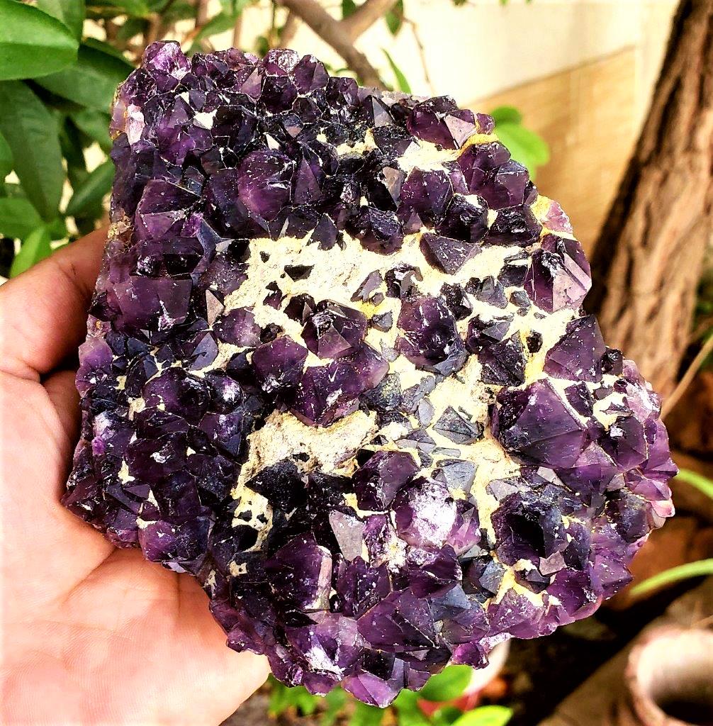 Amethyst Crystals Cluster SpeCimen - 787 Grams (1 of 3)
