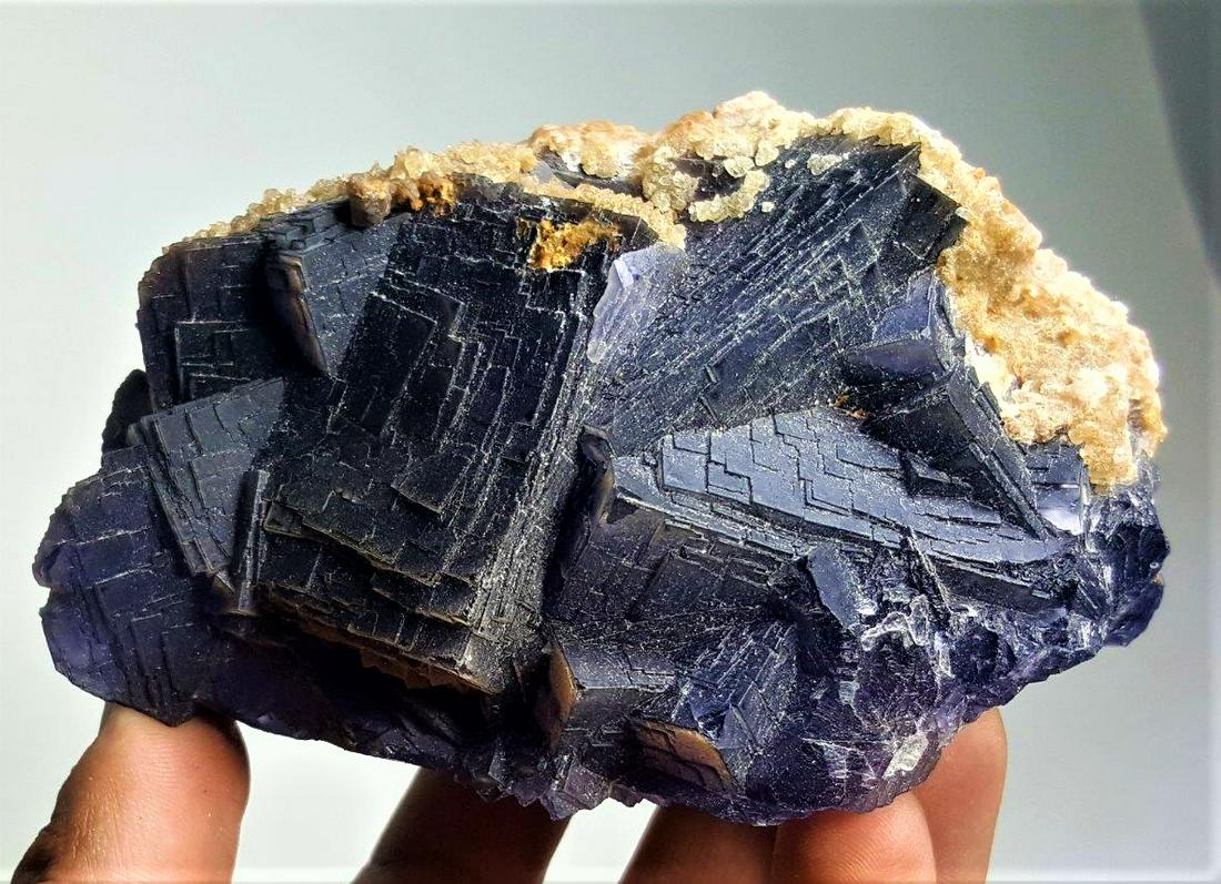 Deep Purple Fluorite Mountains - 533.2 Grams (1 of 3)