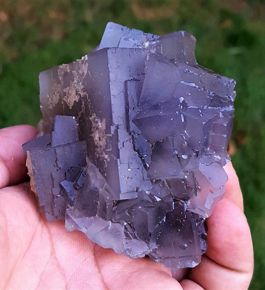 Beautiful Fluorite With Calcite On Matrix - 323 Grams (1 of 4)