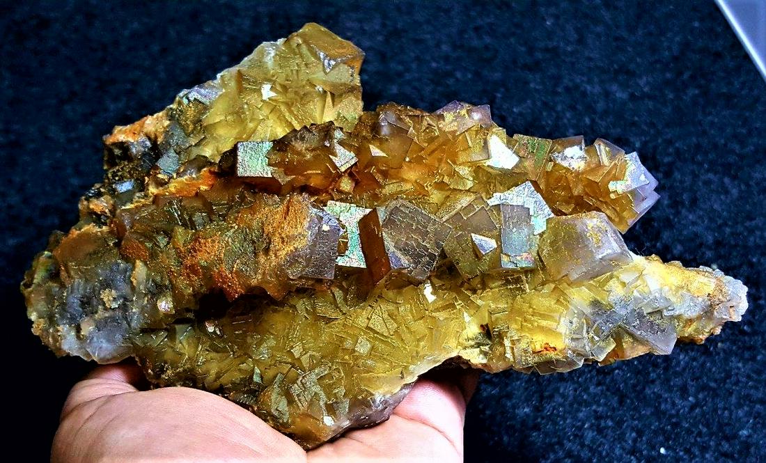 Rare Rainbow Fluorite Specimen - 941 Grams (1 of 3)