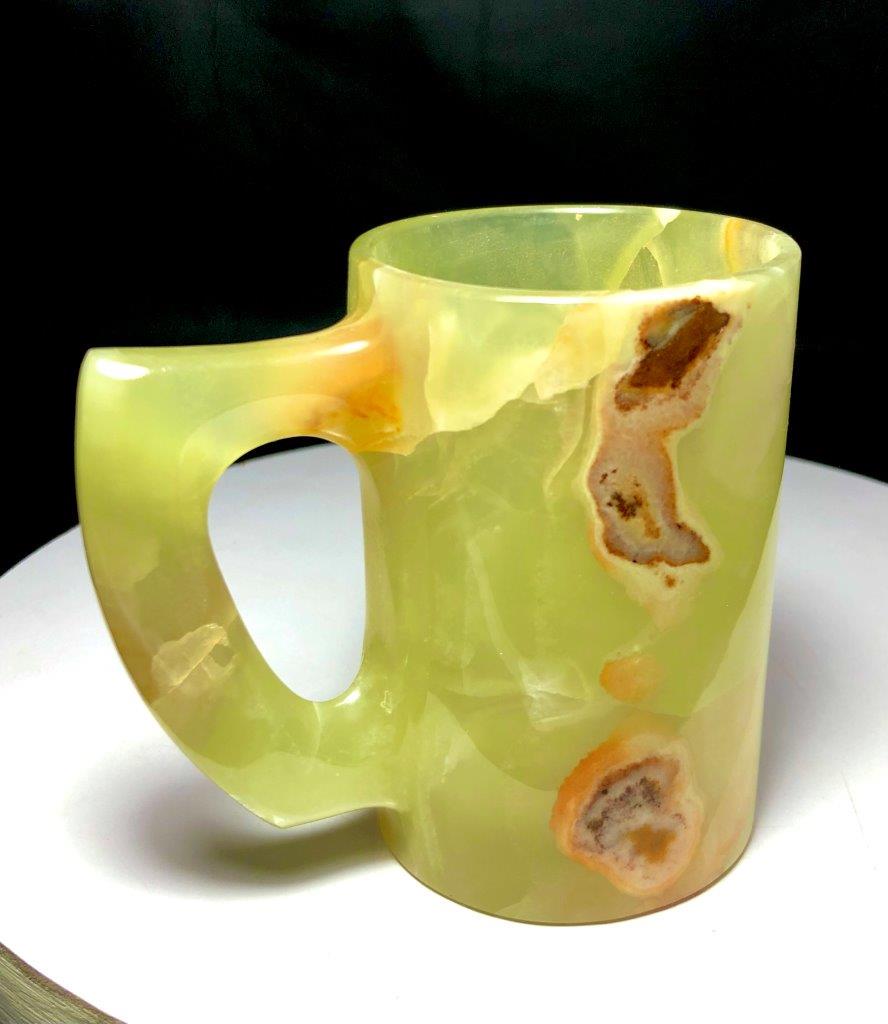 Natural Good Quality Onyx MUG: Natural Good Quality Onyx MUG Shipping: $36.00. Shipping rates are determined by Parcel weight and destination.