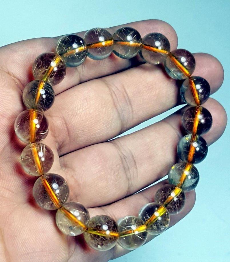 10mm AA Rutilated Quartz Natural Bracelet (1 of 2)