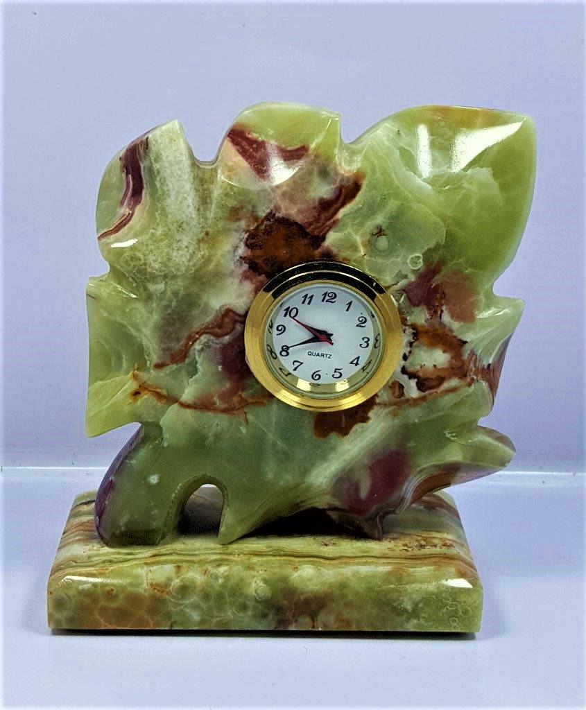 Onix Leaf Healing Clock - 356.5 Grams (1 of 4)