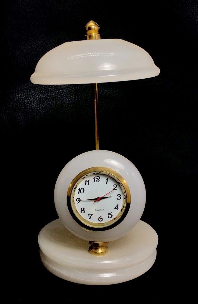 Pink Calcite Table Clock - 372 Grams (1 of 3)