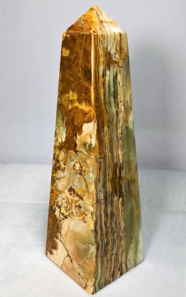 Onyx beautiful green brown mix shade color tower  3.5KG (1 of 3)