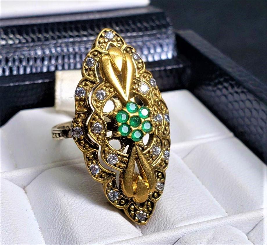 Vintage Ring Turkish Handmade Silver Ladies Ring (1 of 6)