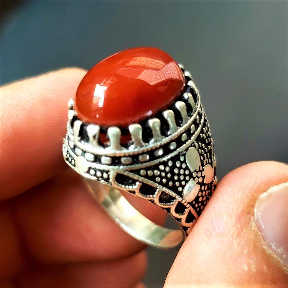 Beautiful Agate Ring in Sterling Silver (1 of 3)