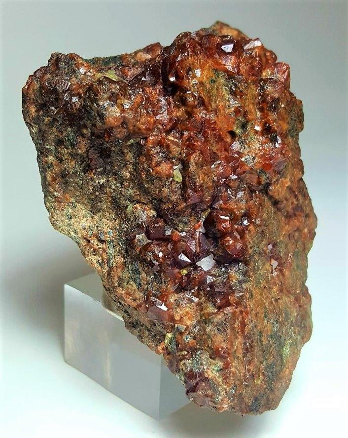 Garnet Cluster On matrix Specimen - 266 Grams (1 of 4)