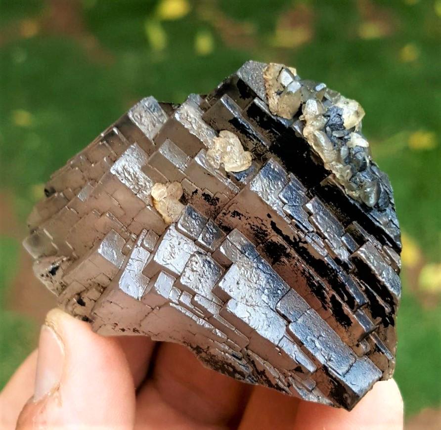 Fluorite With Calcite Crystals - 77.1 Grams (1 of 2)