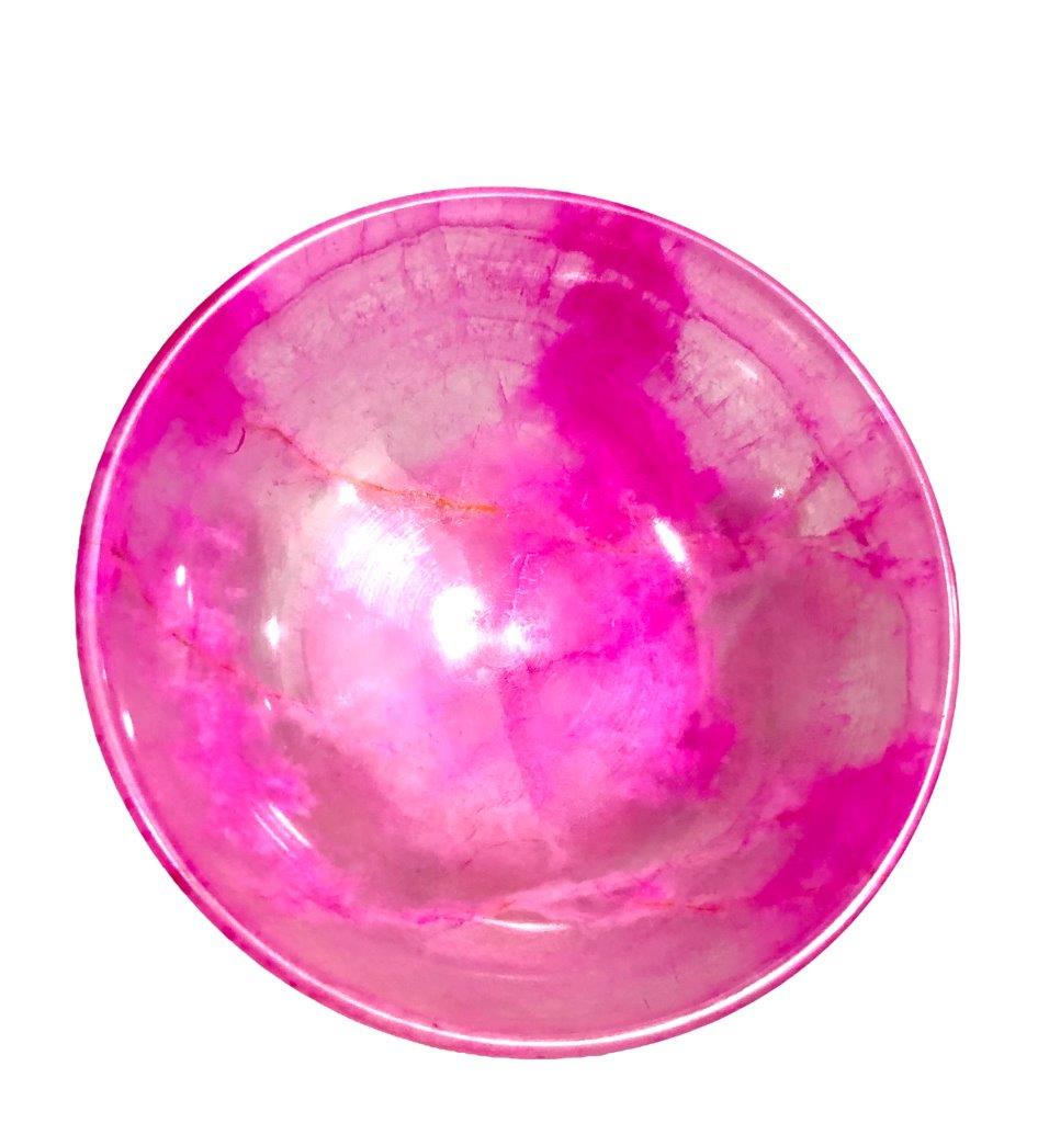 Deep Pink Polished Bowl - Onyx Dyed Home Decor - 300 Grams: Deep Pink Polished Bowl - Onyx Dyed Home Decor - 300 Grams Shipping: $55.00. Shipping rates are determined by Parcel weight and destination.