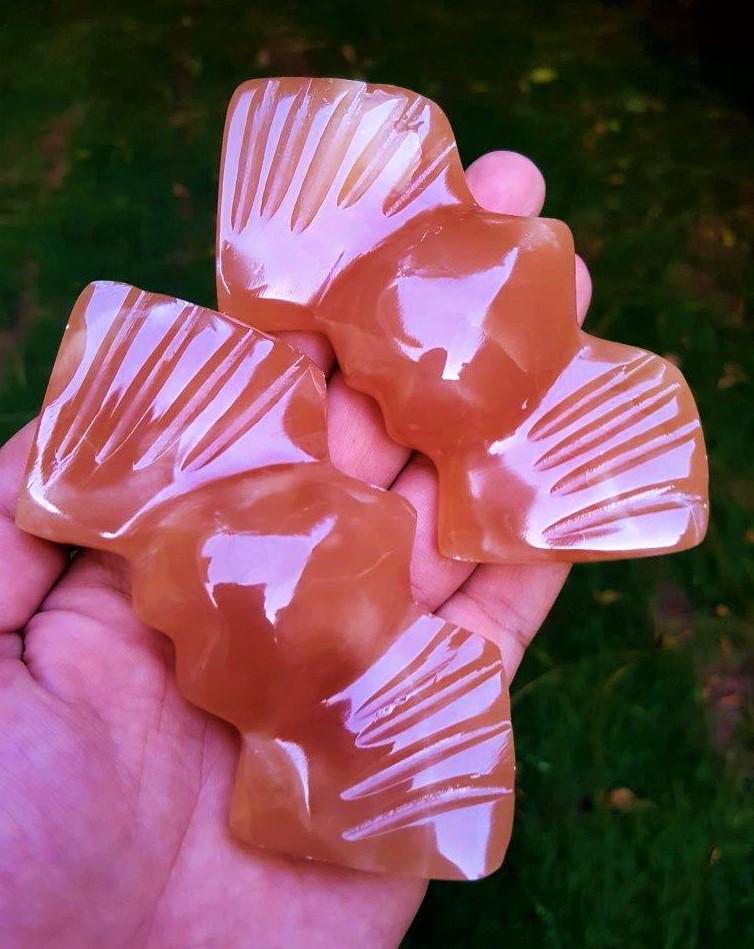 Honey Calcite Wings - 298 Grams (1 of 3)