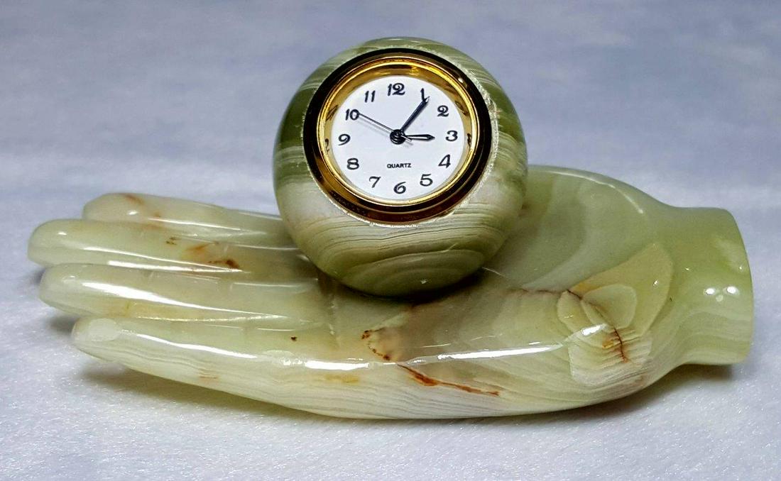 Custom Table Clock Onyx Stone - 350 Grams (1 of 3)