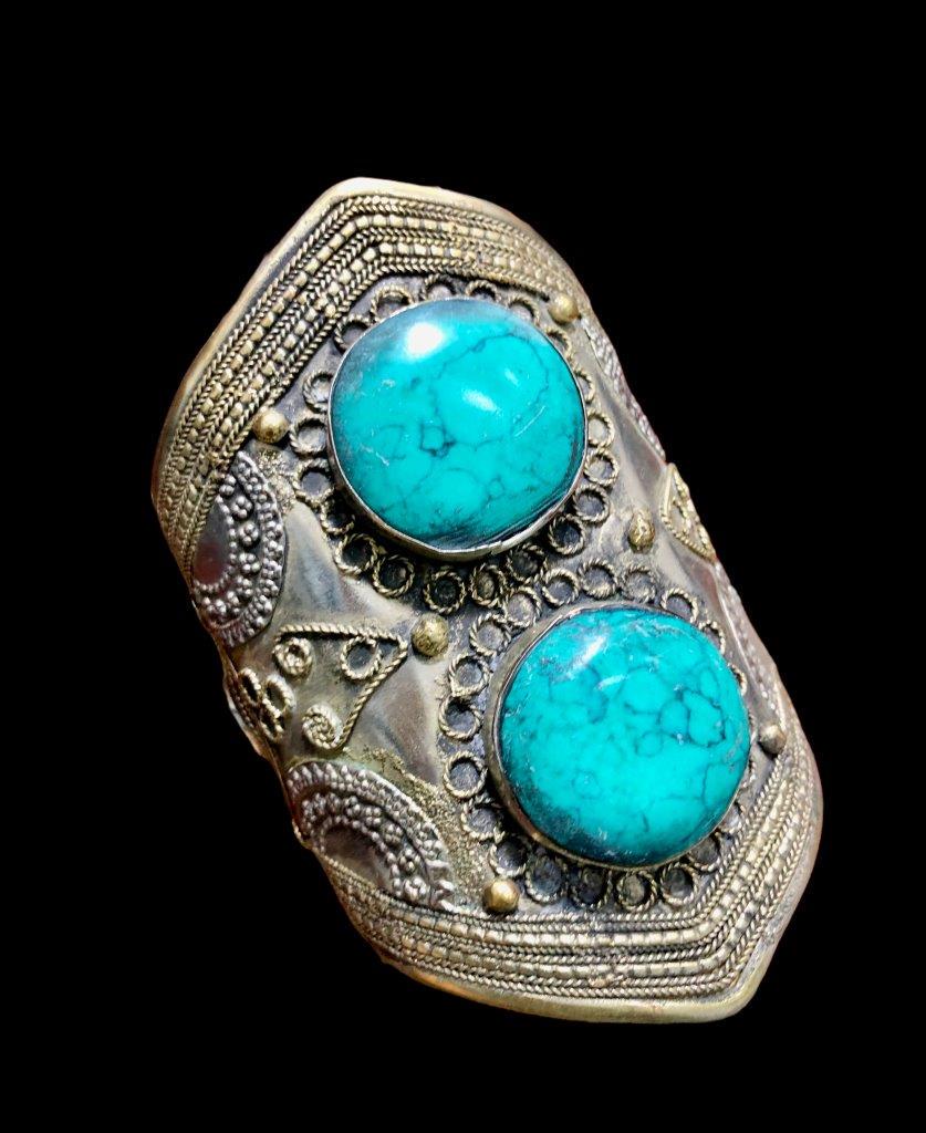 Spirit Native Handmade Turquoise Bracelet  in Gale (1 of 4)