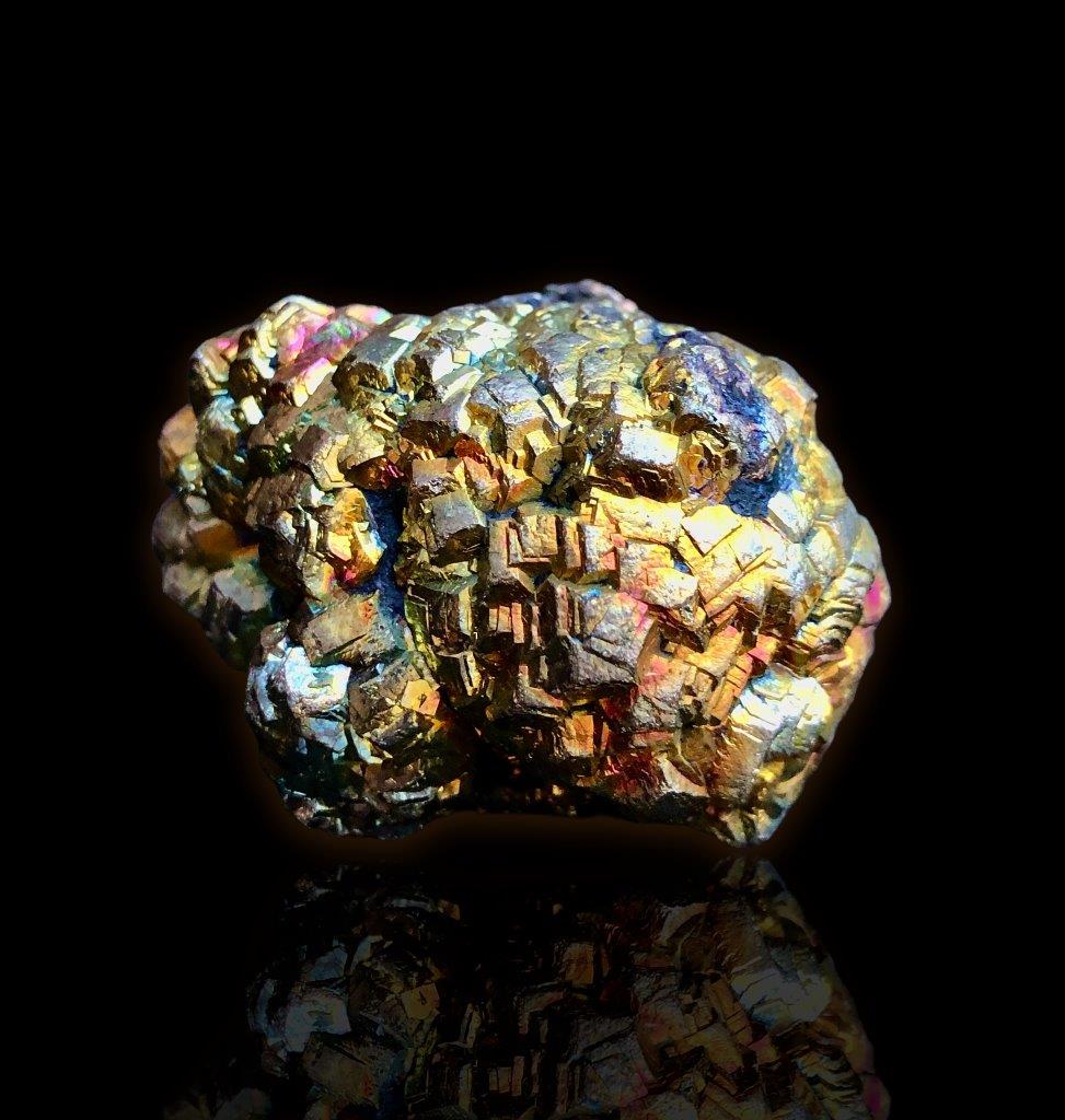 150 Grams High Quality Pyrite cluster With Rainbow Inclusion - 50X40X28 mm (1 of 3)