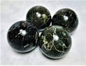 Black Jade Spheres Lot - 287.8G