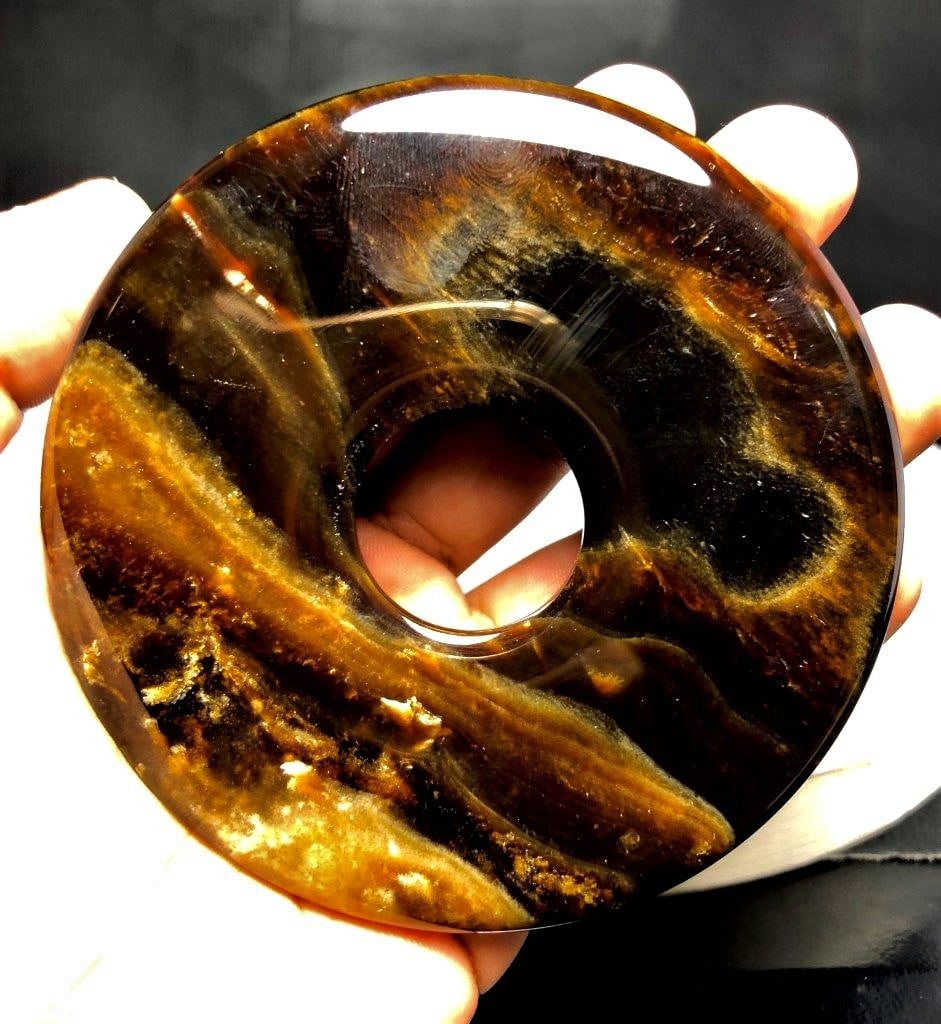 AAA Quality Choclate Calcite Donut - 158 Grams (1 of 4)