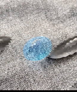 4.35 Carats Natural Aquamarine Cab - 11X9X6 mm: 4.35 Carats Natural Aquamarine Cab - 11X9X6 mm Shipping: