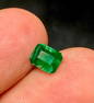 1.10 Carats Vivd Green Natural Emerald From Swat Pakistan - 7X5X5 mm