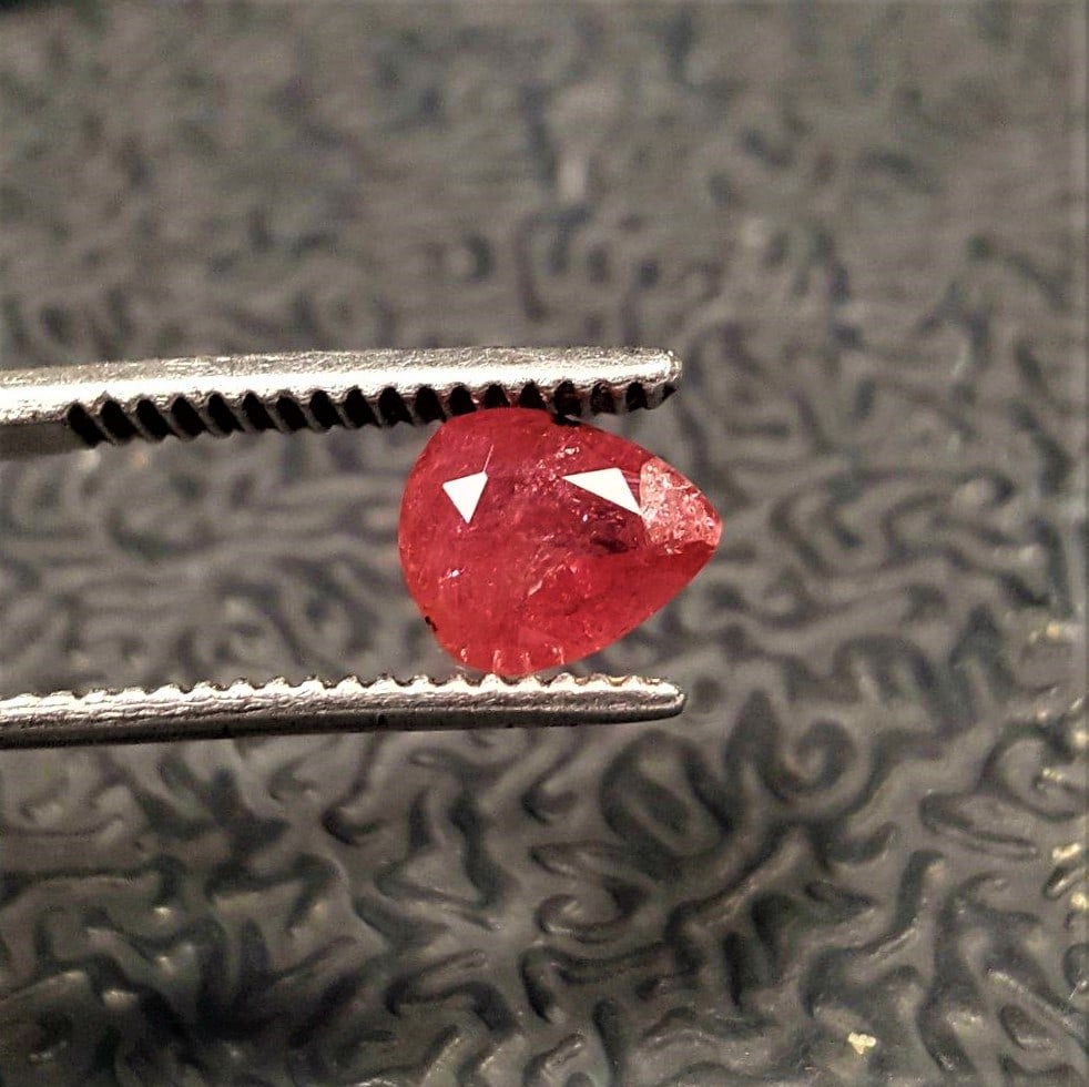 Pear Shape Natural Ruby -1.50 Carats (1 of 3)