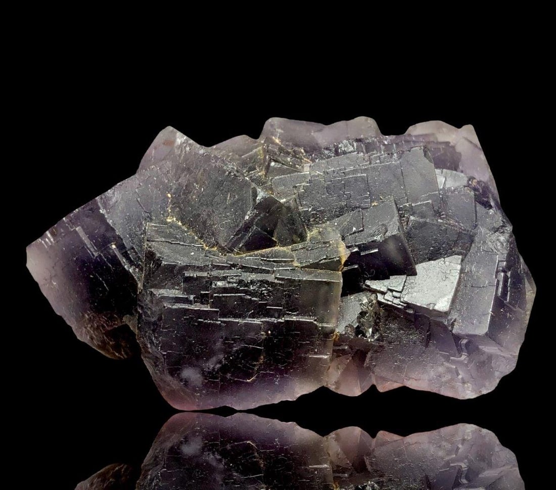 Natural Deep Purple Fluorite Mineral Specimen - 110 Grams - 70X50X30 mm (1 of 4)