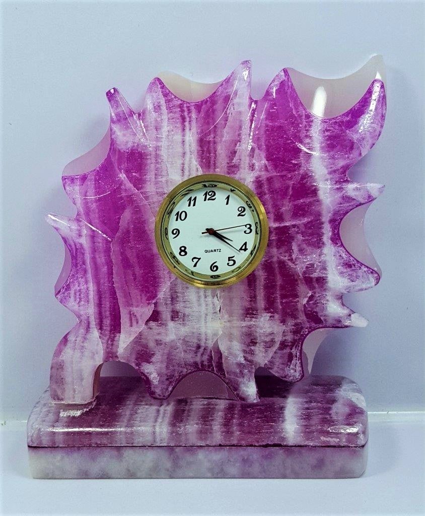 Purplish Orange Onix Table Clock - 507.2 Grams (1 of 2)