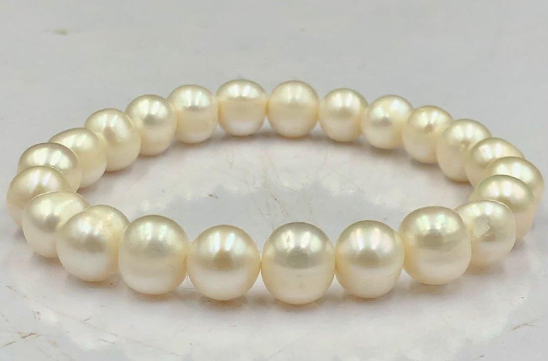 Natural Pearl Beaded Bracelet (1 of 2)