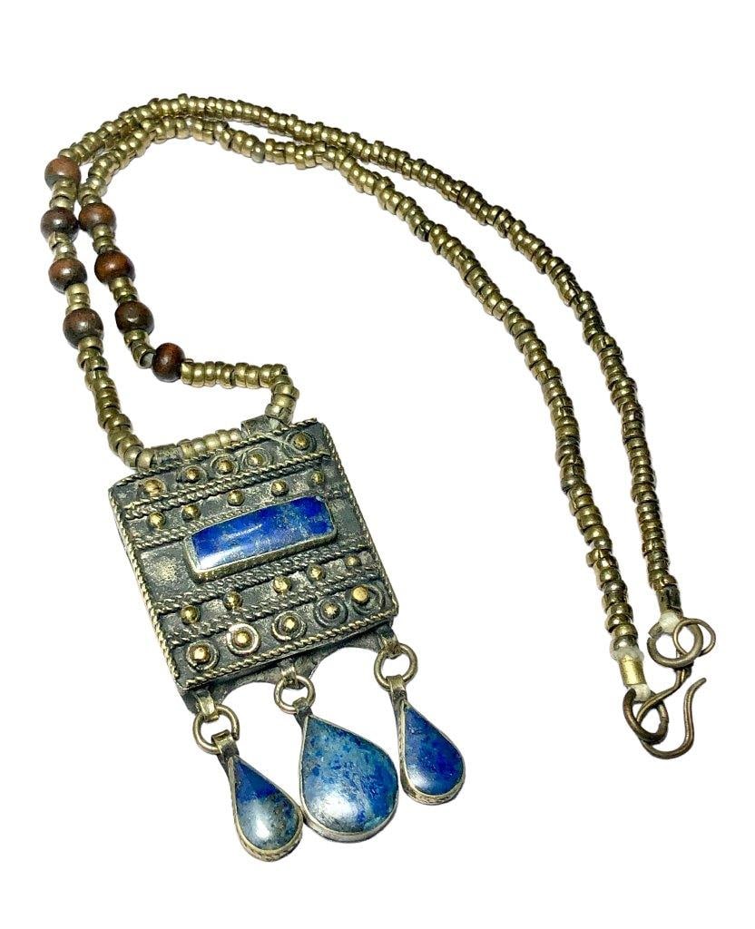 Pretty Old Design Brass jewelry - lapis handmade jewelry: Pretty Old Design Brass jewelry - lapis handmade jewelry Shipping: $23.00. Shipping rates are determined by Parcel weight and destination.