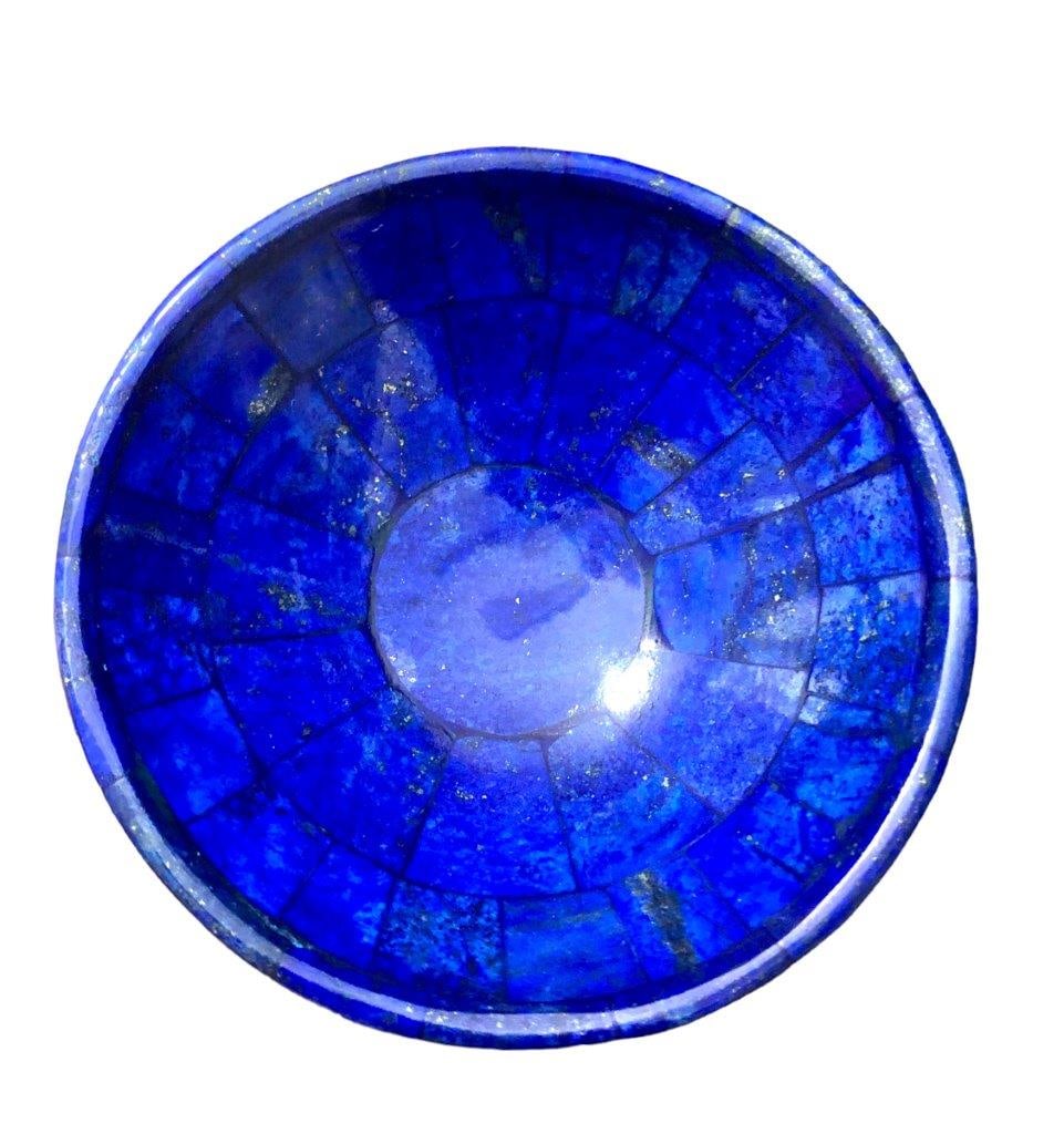 Hand crafted lapis lazuli bowl: Hand crafted lapis lazuli bowl Shipping: $55.00. Shipping rates are determined by Parcel weight and destination.