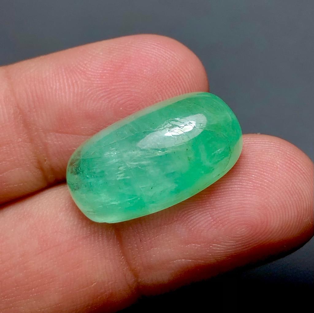 20.40 Carats BIG Size Natural Emerald CAB - 23X12X10 mm: 20.40 Carats BIG Size Natural Emerald CAB - 23X12X10 mmShipping Rate: $15.00 .shipping rates are determined by Parcel weight and destination.Combined shipping: We offer combine shipping on multiple it