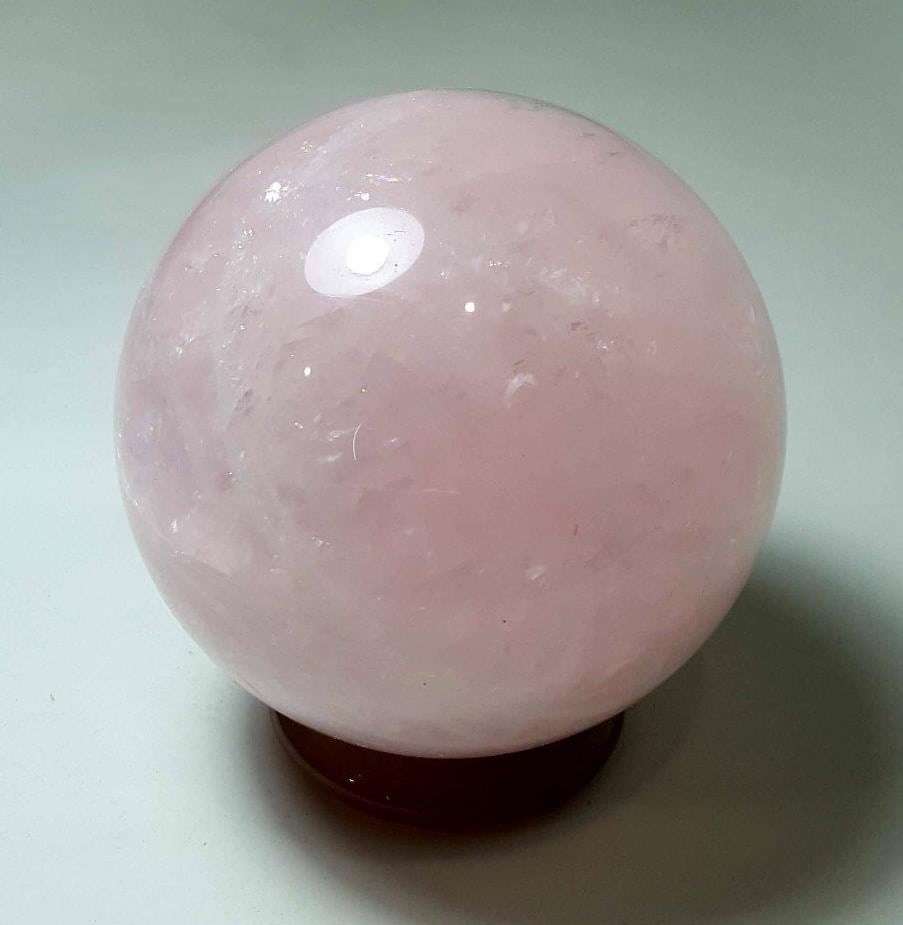 Lavender Rose Quartz Sphere High Grade - 953 Grams (1 of 5)