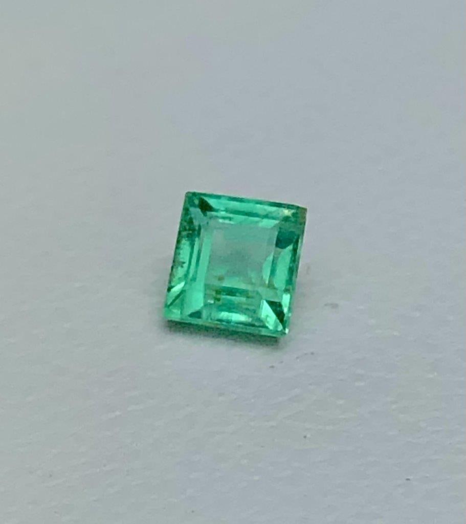 0.35 Carats Natural Emerald - 4X4X3 mm: 0.35 Carats Natural Emerald - 4X4X3 mm Shipping: