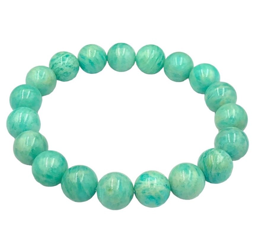 Torquoise Color Carrabian Calcite Beaded Bracelet (1 of 3)