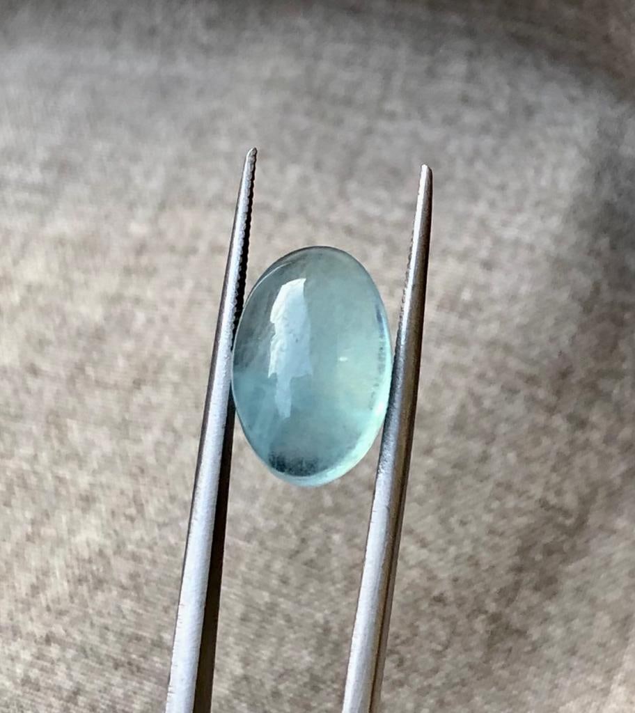 7.40 Carats Amazing Quality Natural Aquamarine Cab - 14X10X7 mm (1 of 4)