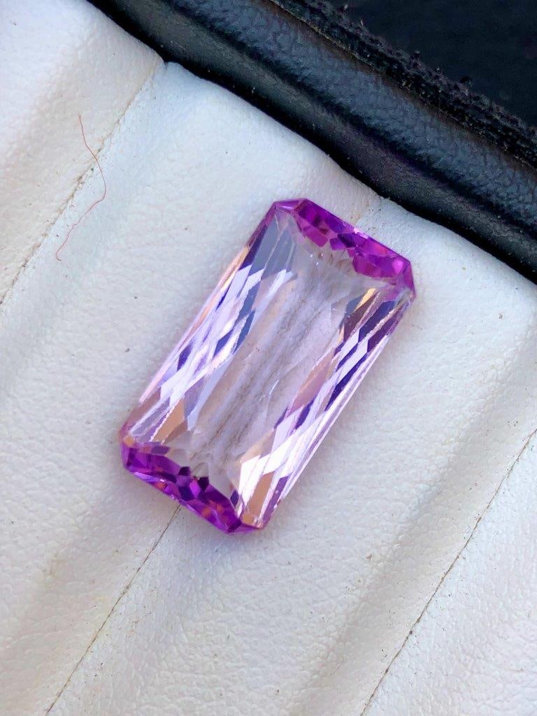 Fancy Cut Natural Pink Kuznite Gemstone - 10.90 carats 18X10X6 mm: Fancy Cut Natural Pink Kuznite Gemstone - 10.90 carats 18X10X6 mm Shipping:
