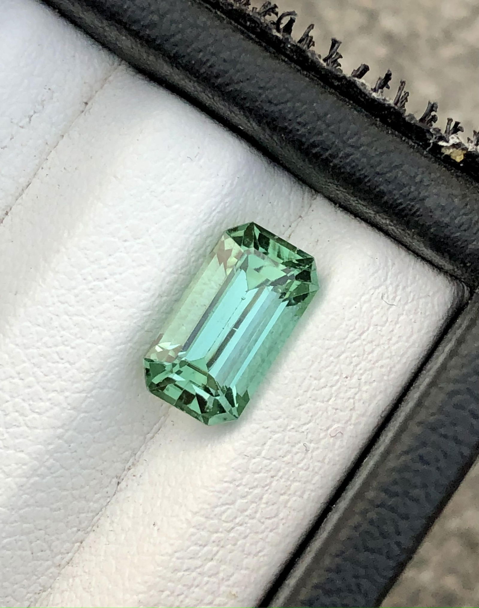 1.40 Carats Natural Green Tourmaline Gemstone - 9X5X4 mm (1 of 5)