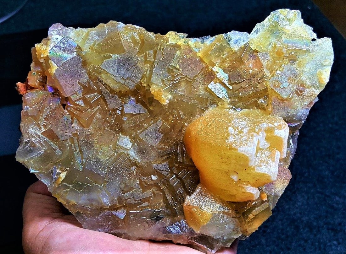 Rainbow Fluorite Combined With Dogtooth - 1315 Grams (1 of 2)