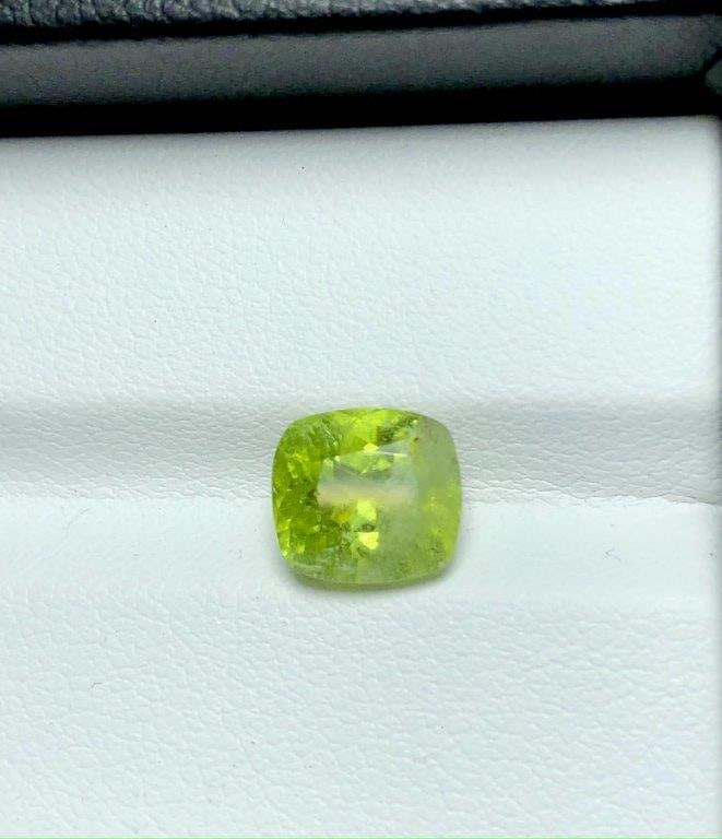 3 Carats Natural Peridot Gemstone - 8X7X6 mm: 3 Carats Natural Peridot Gemstone - 8X7X6 mm Shipping: