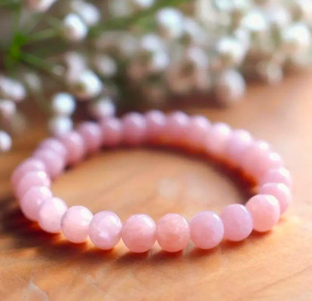 Best Quality Natural Rose Quartz Stretchable Bracelet (1 of 3)