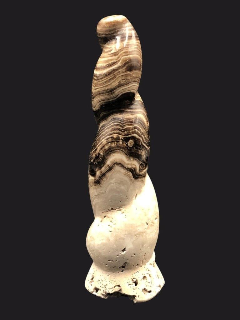 Beautifully Carved Choclate Calcite ICE CREAM 410 Grams (1 of 5)