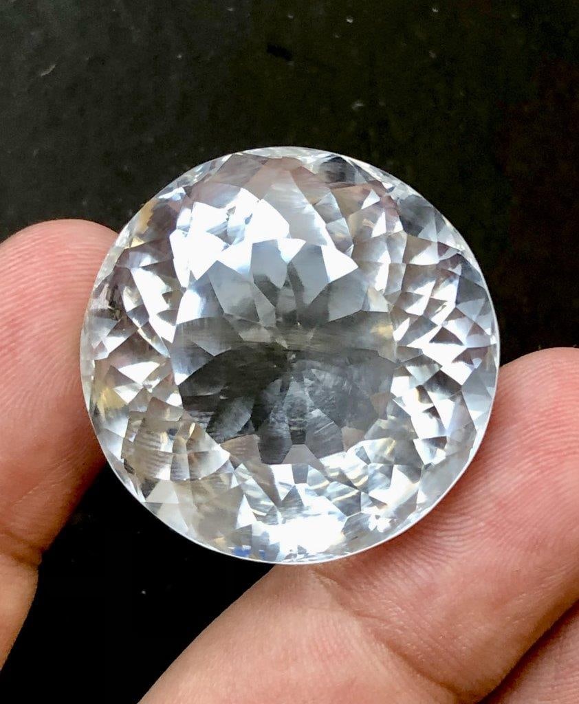 100 Carats BIG Piece Natural Quartz Faceted Gemstone: 100 Carats BIG Piece Natural Quartz Faceted Gemstone Shipping: