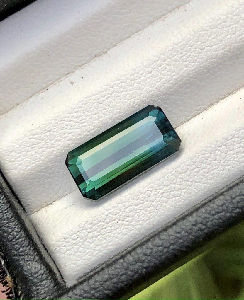 4.10 Carats Tri Colour Tourmaline Gemstone - October Birthstone - 13.5X7X5 mm (1 of 3)
